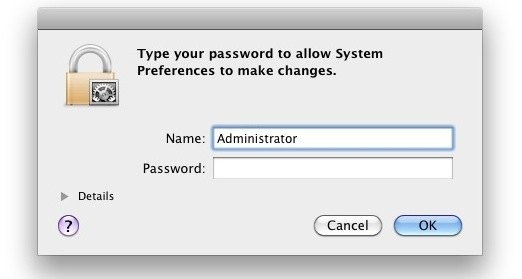 find my administrator name and password for mac?